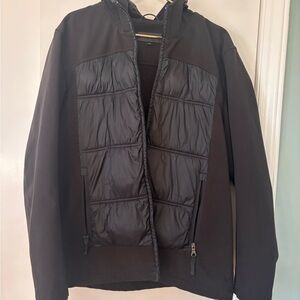 Guess Men's Black Puffer Jacket XXL